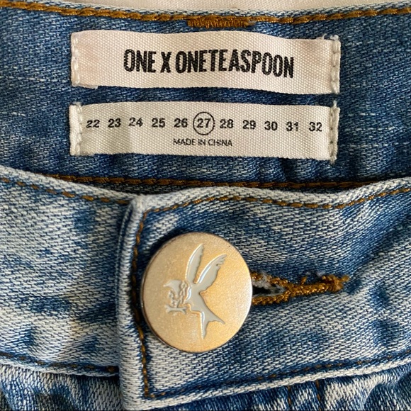 ONE X ONE TEASPOON Bandit Jean Shorts - Picture 3 of 4